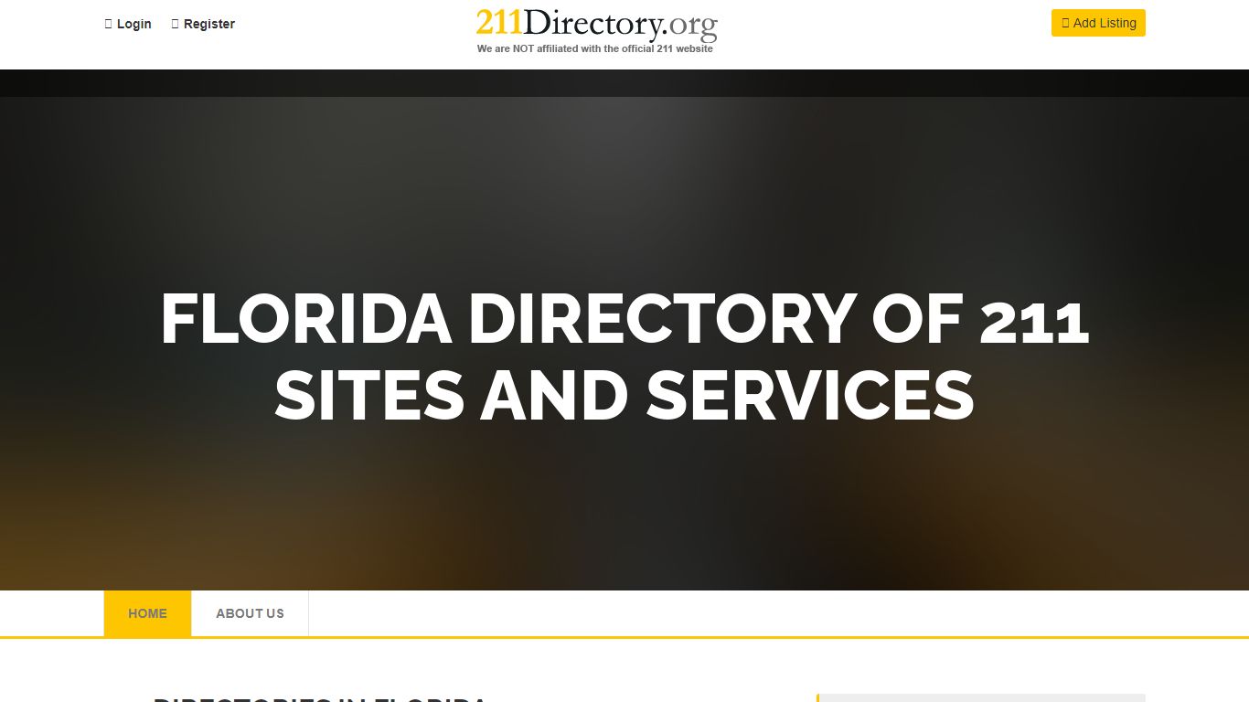 Florida 211 Directory Community Resources